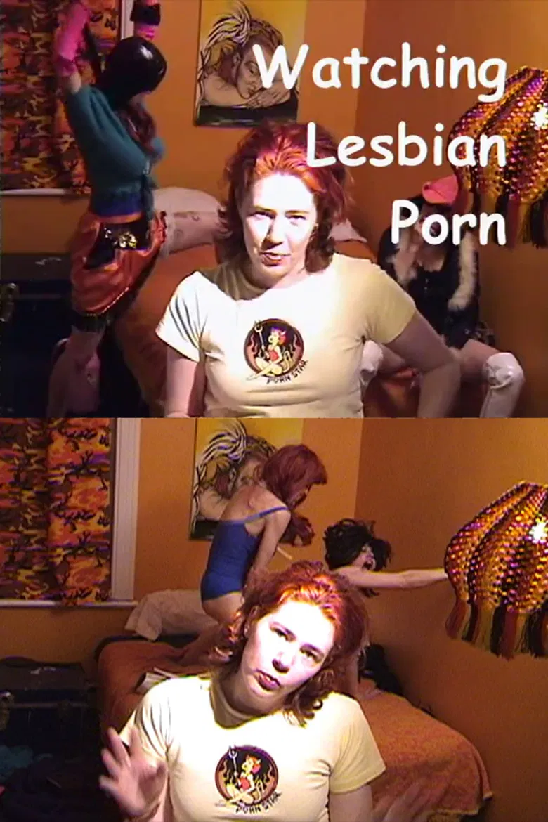 Watching Lesbian Porn poster background