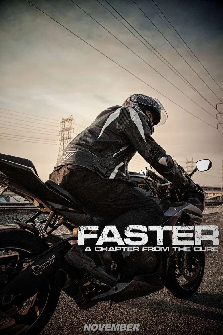 Faster poster background
