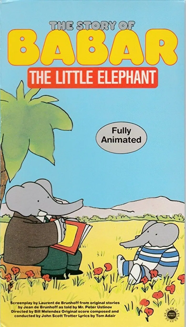 The Story of Babar, the Little Elephant poster background