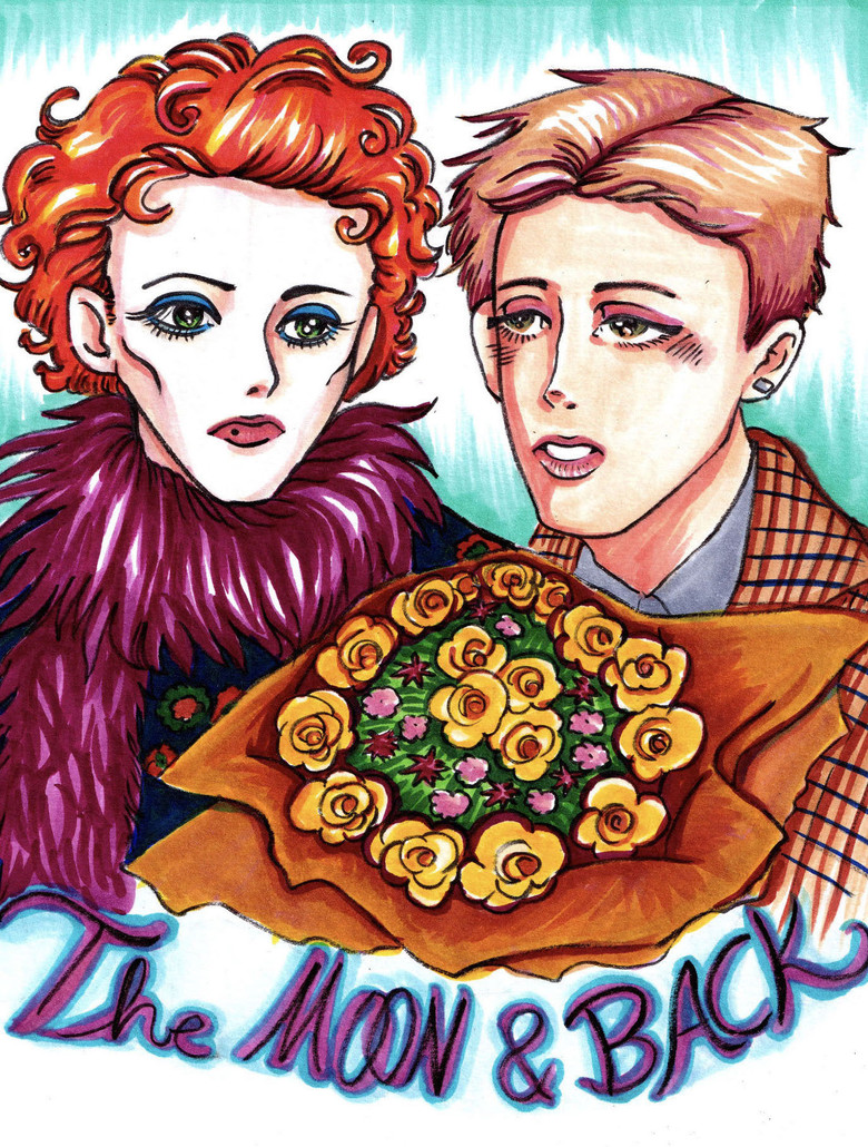 The Moon & Back poster background