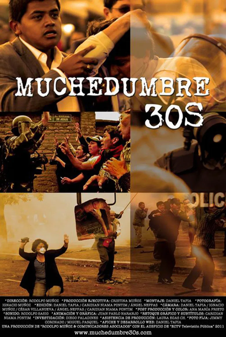 Muchedumbre 30s poster background
