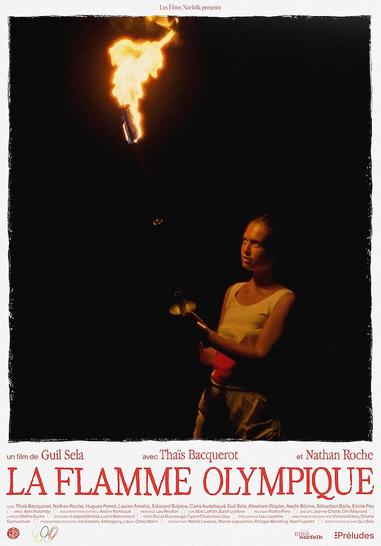 La flamme olympique poster background