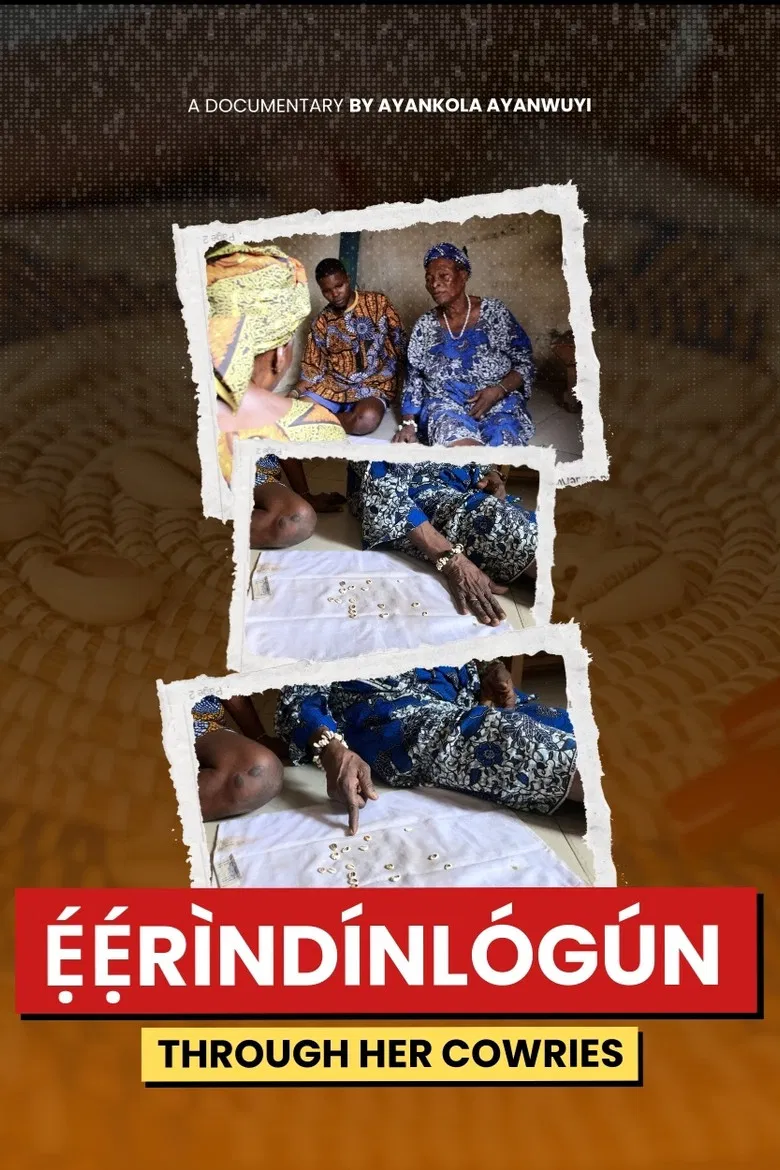 Eerindinlogun Through her Cowries poster background