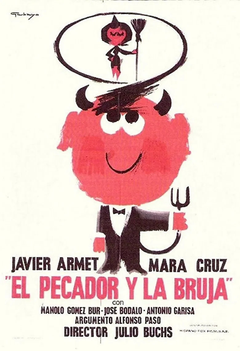 El pecador y la bruja poster background