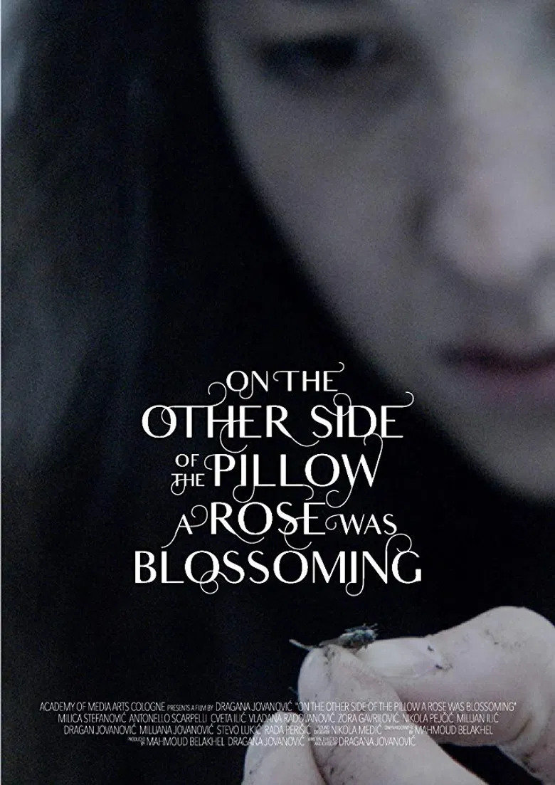 On the Other Side of the Pillow a Rose Was Blossoming poster background