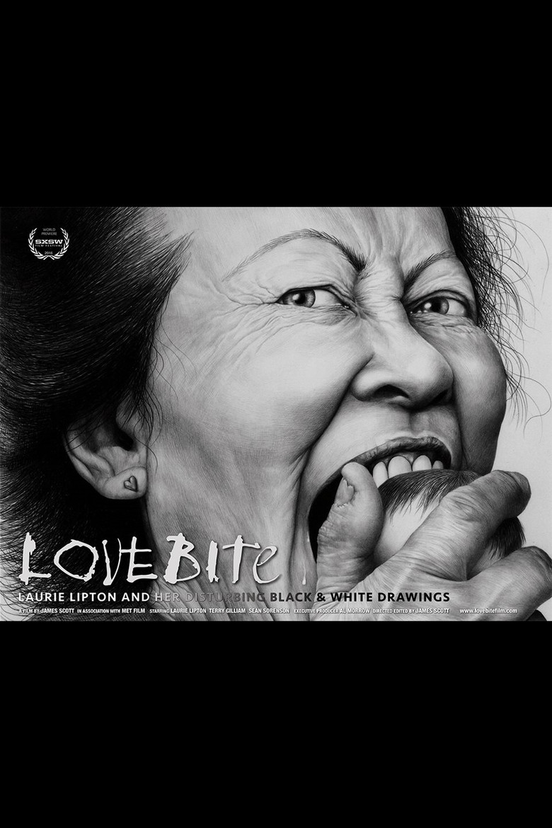Love Bite: Laurie Lipton and Her Disturbing Black & White Drawings poster background