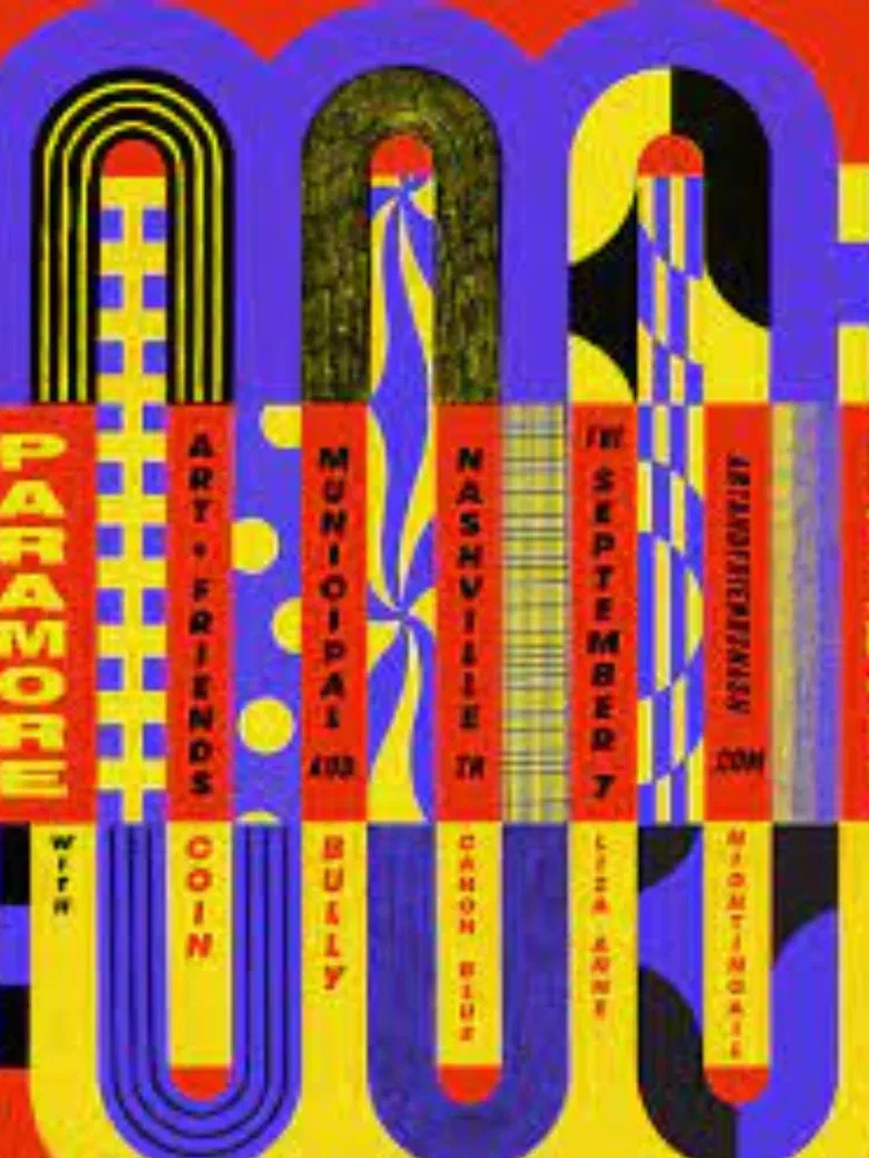 Paramore: Art + Friends poster background