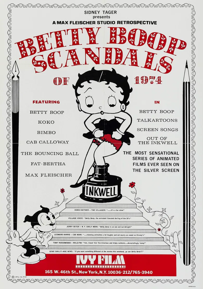 Betty Boop Scandals of 1974 poster background