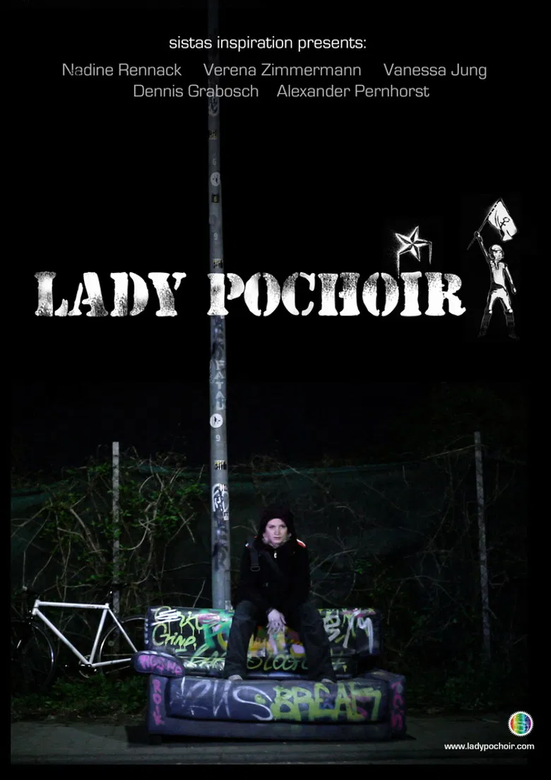 Lady Pochoir poster background