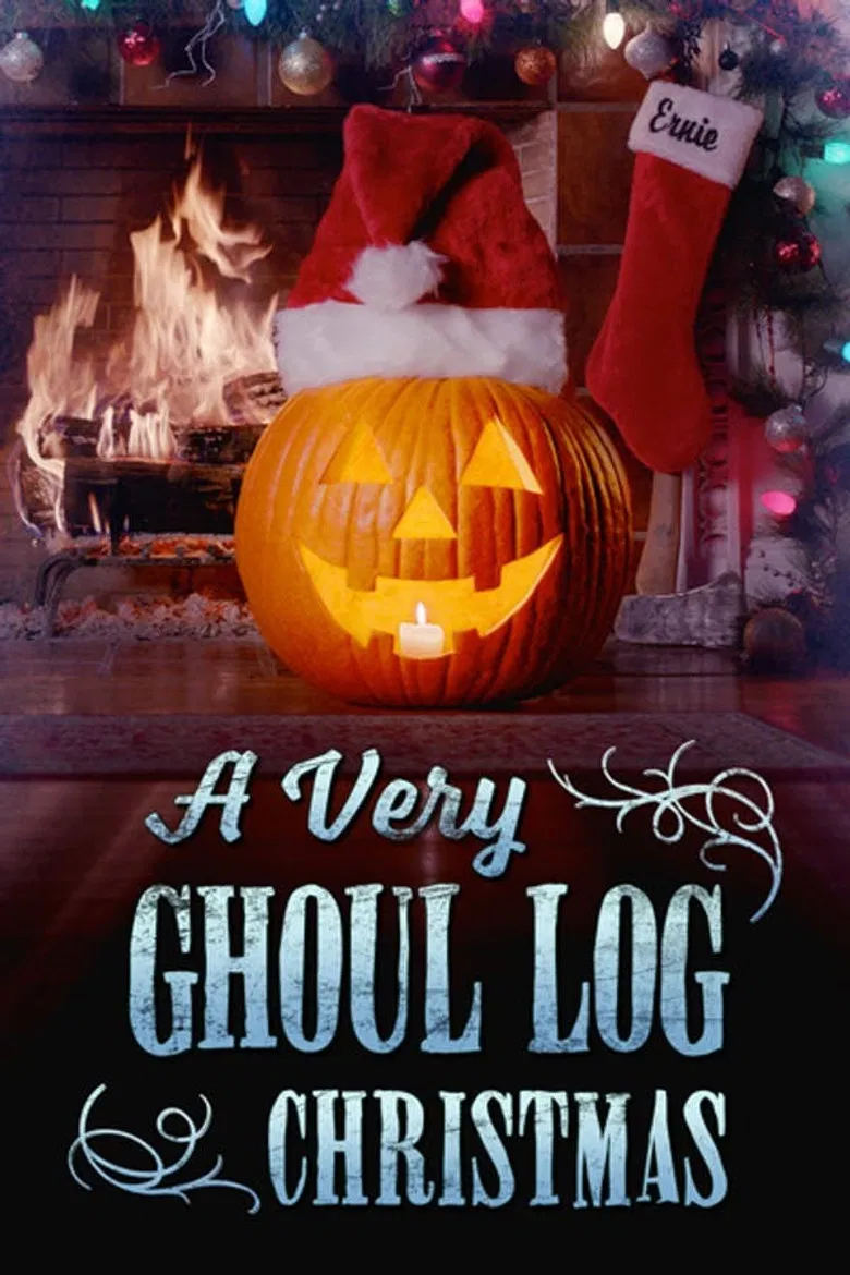 A Very Ghoul Log Christmas poster background