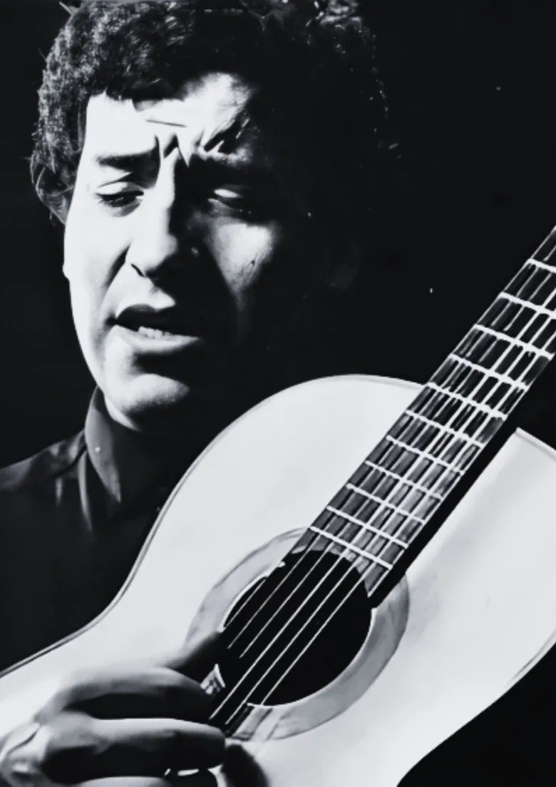 Víctor Jara in Live in Lima poster background