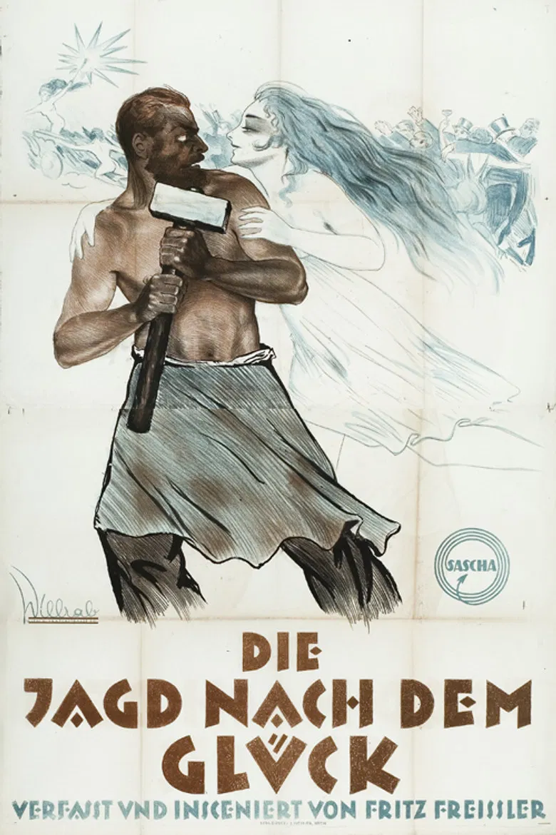 Die Jagd nach dem Glück poster background