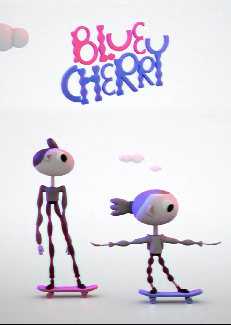 Blue Cherry poster background