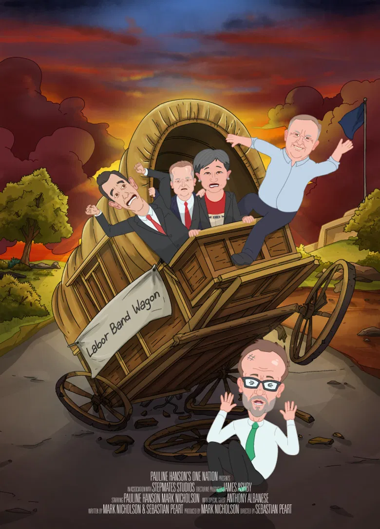 Pauline Hanson's Please Explain poster background