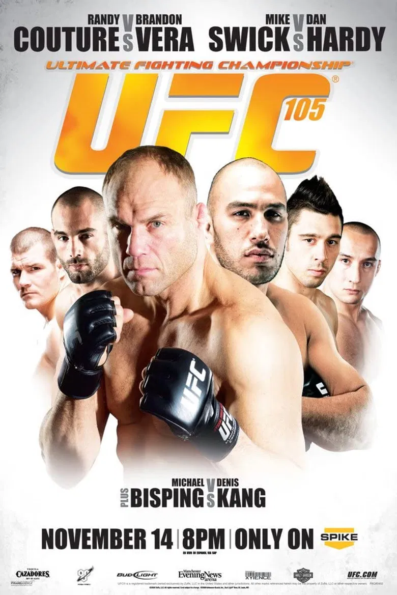 UFC 105: Couture vs. Vera poster background