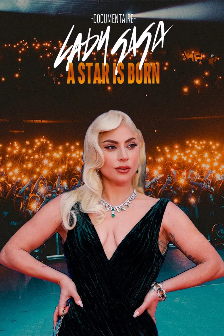 Lady Gaga, a Star Is Born poster background