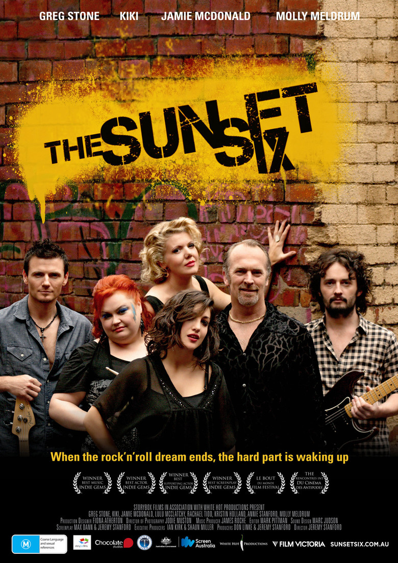 The Sunset Six poster background