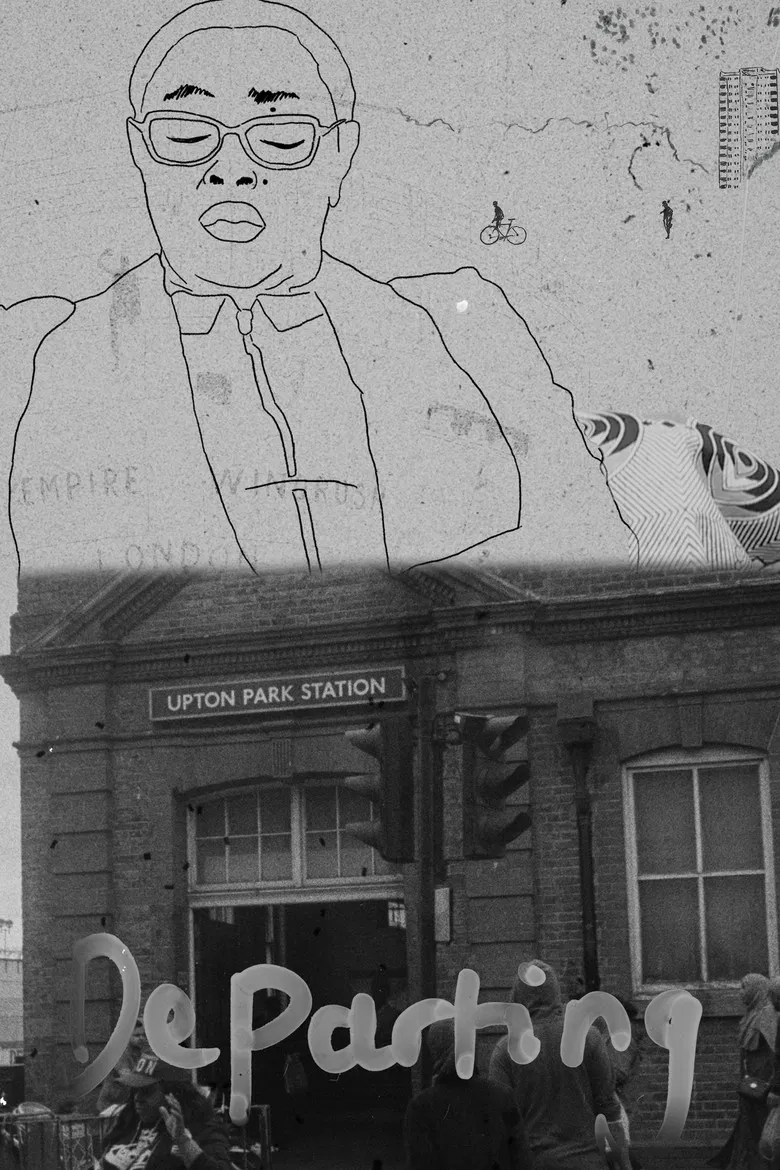 Departing poster background