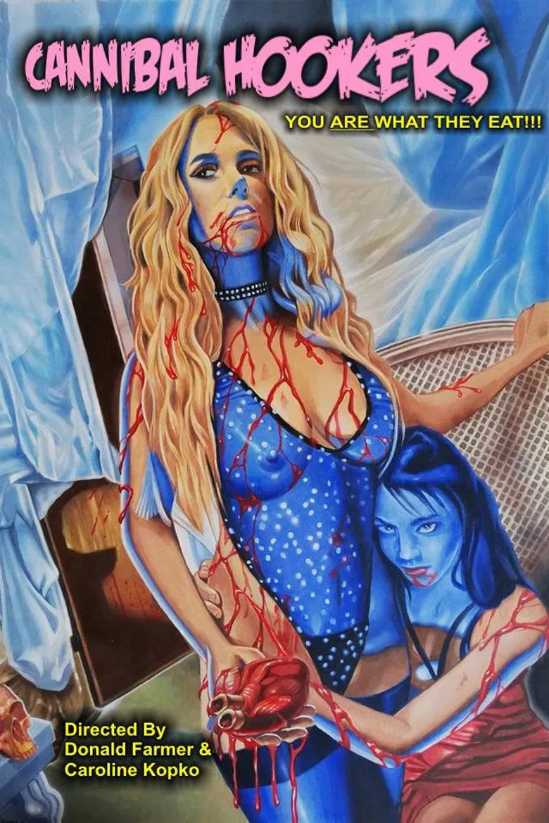 Cannibal Hookers poster background