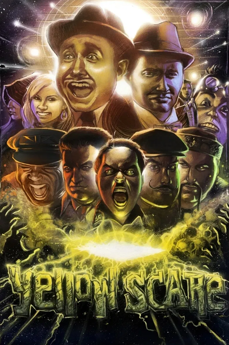 Yellow Scare poster background