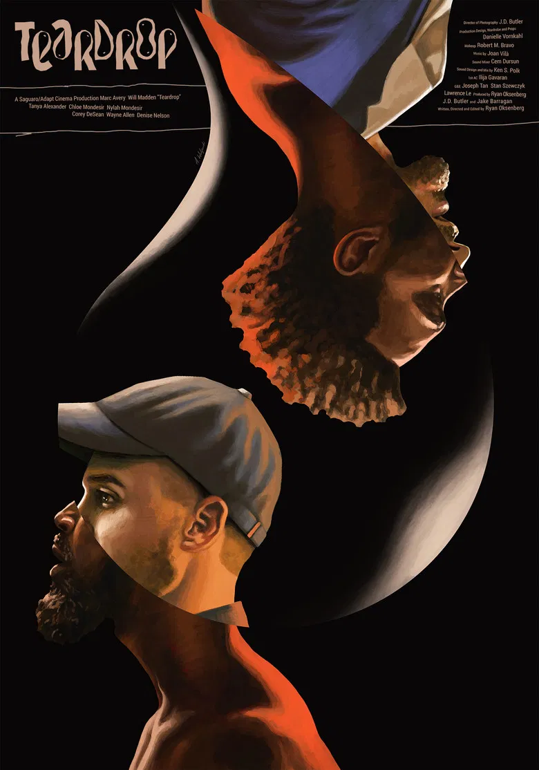 Teardrop poster background