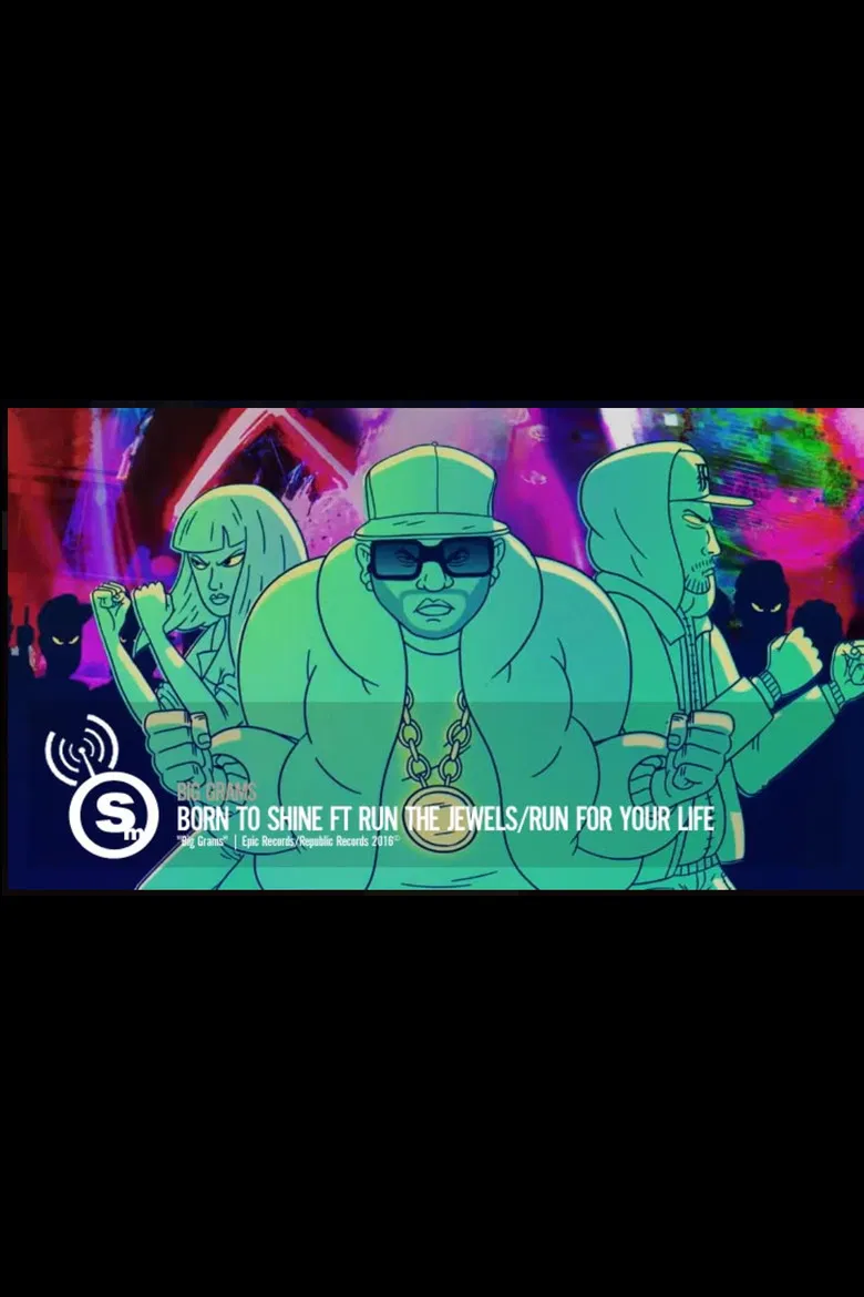 Big Grams: Born to Shine - Run for Your Life poster background