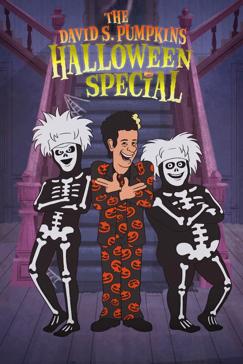 The David S. Pumpkins Halloween Special poster background