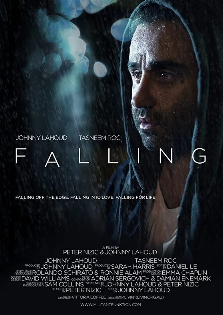 Falling poster background