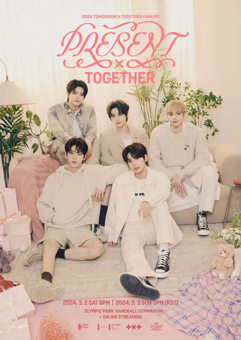 2024 TXT FANLIVE PRESENT X TOGETHER poster background