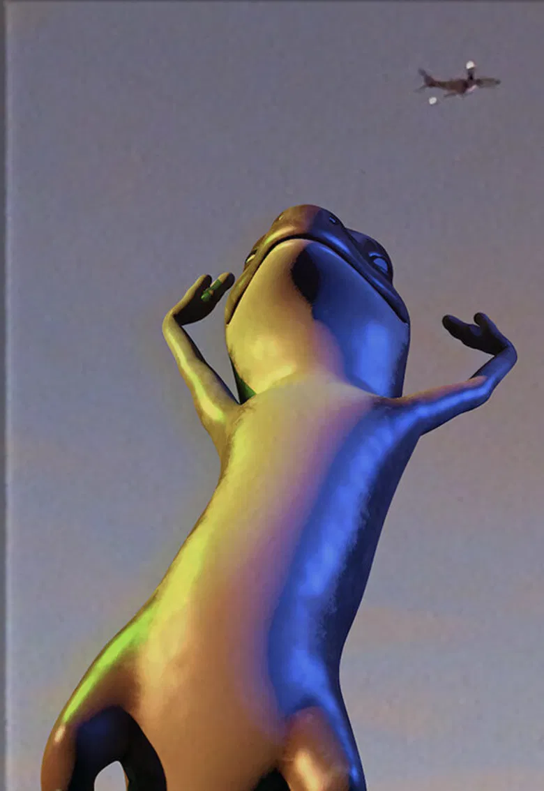 2 Lizards poster background