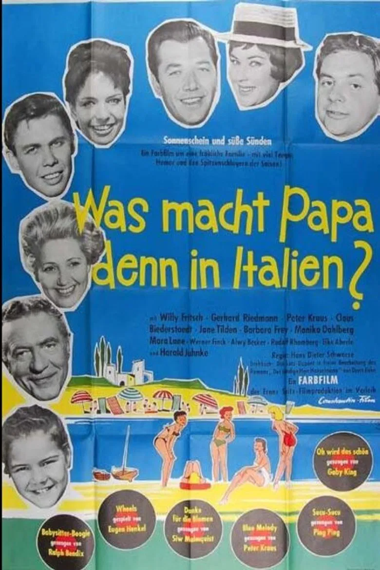 Was macht Papa denn in Italien? poster background