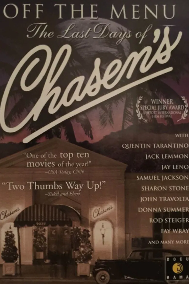 Off the Menu: The Last Days of Chasen's poster background