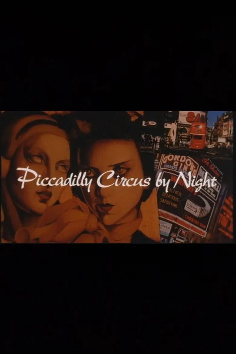Piccadilly Circus by Night poster background
