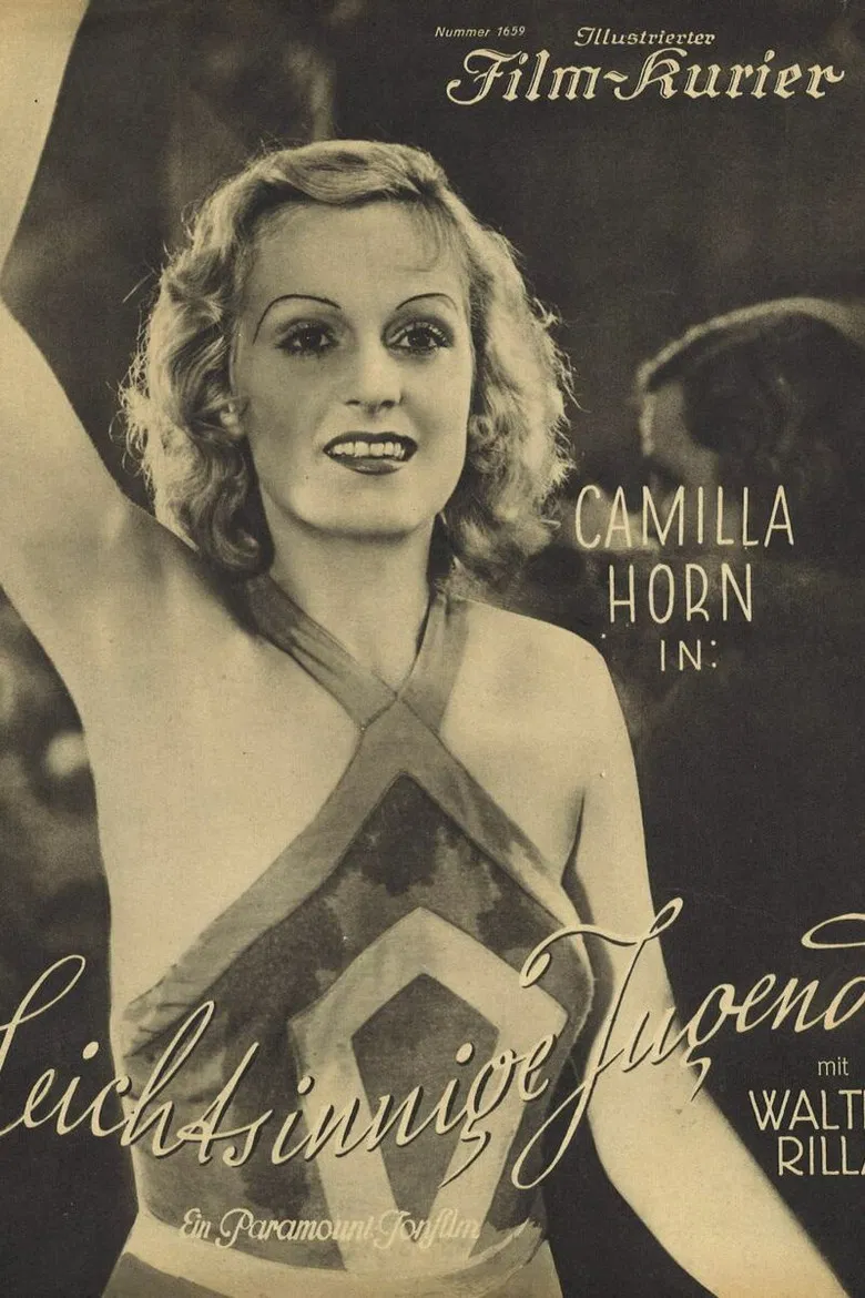 Frivolous youth poster background