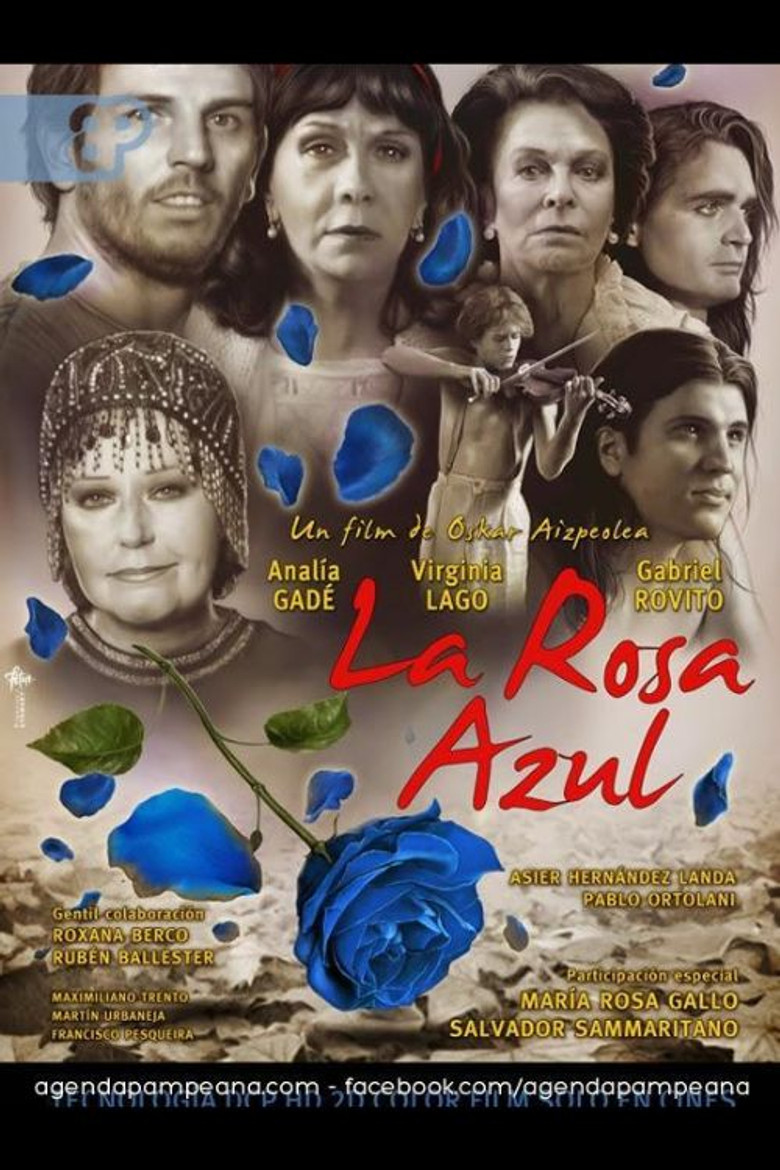 La rosa azul poster background