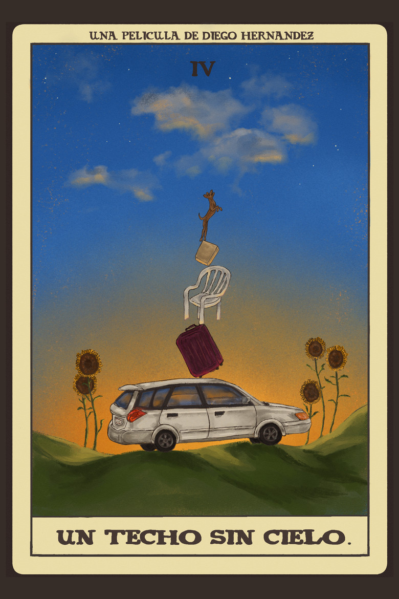 A skyless Roof poster background