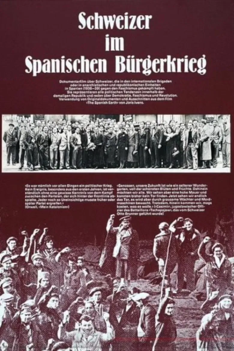 Schweizer im Spanischen Bürgerkrieg poster background