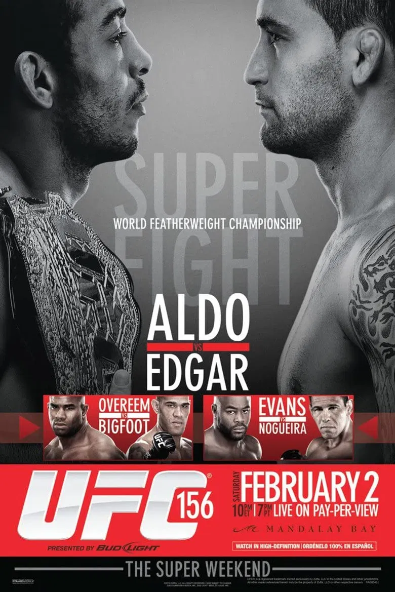 UFC 156: Aldo vs. Edgar poster background