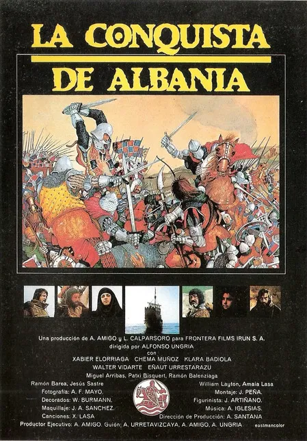 La conquista de Albania poster background