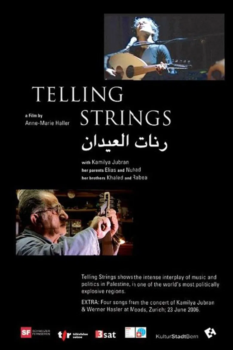 Telling Strings poster background