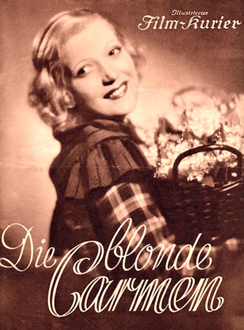 Die blonde Carmen poster background