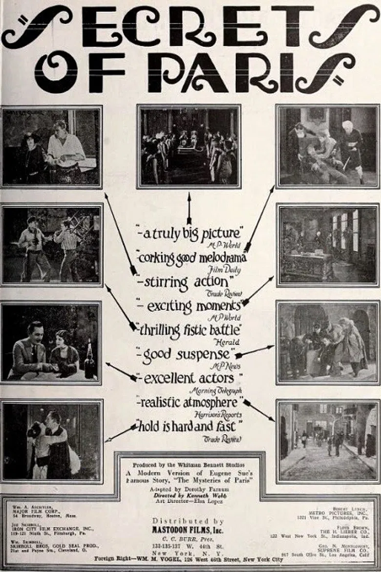 Secrets of Paris poster background