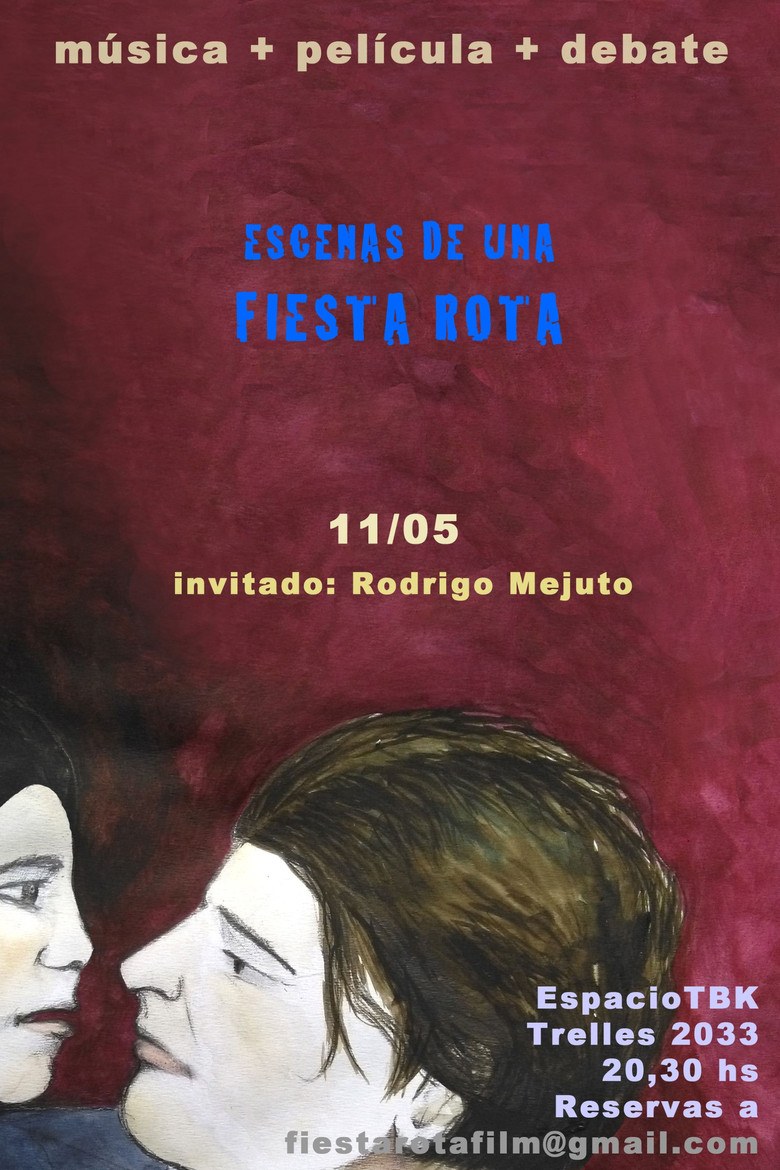 Escenas de una fiesta rota poster background