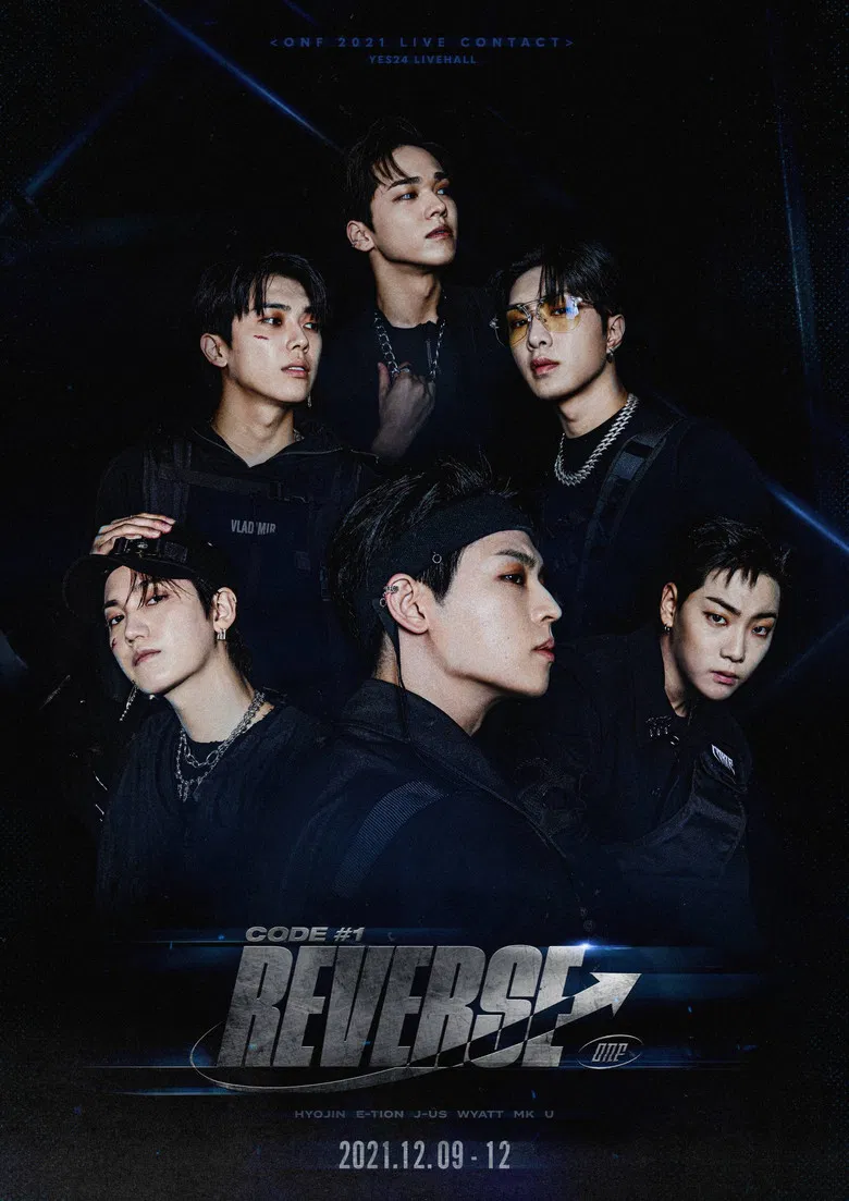 ONF 2021 LIVE CONTACT :: CODE #1. [REVERSE] poster background