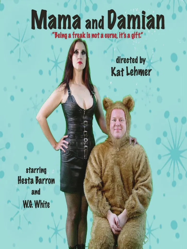 Mama and Damian poster background