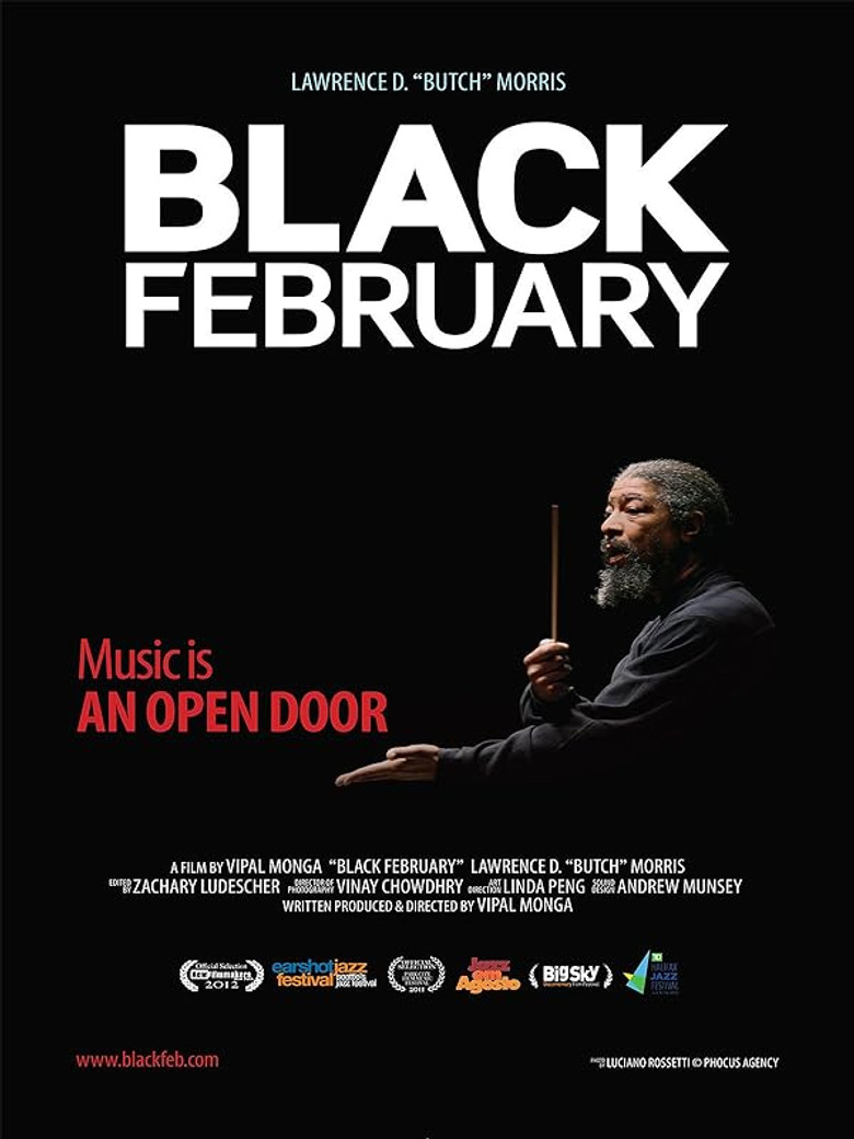 Black February: Music Is an Open Door poster background