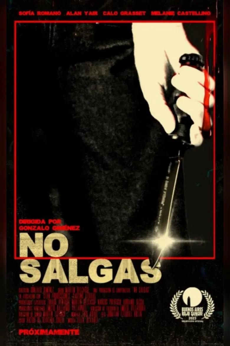 No salgas poster background