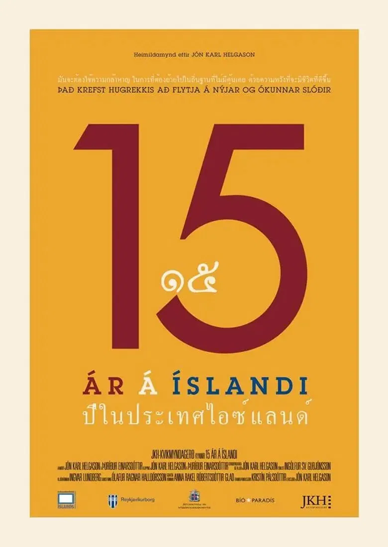 15 Years in Iceland poster background