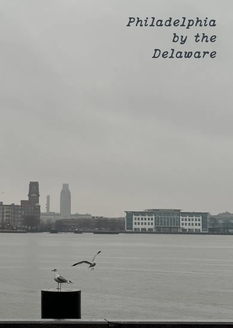 Philadelphia by the Delaware poster background
