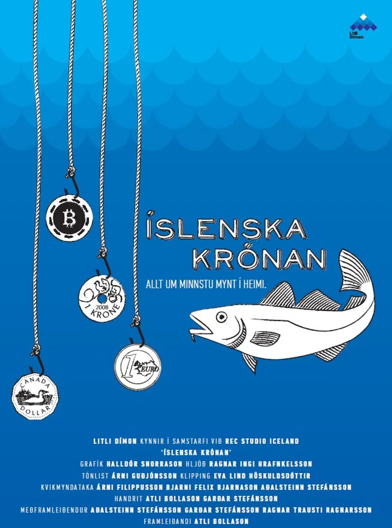 The Icelandic Króna poster background